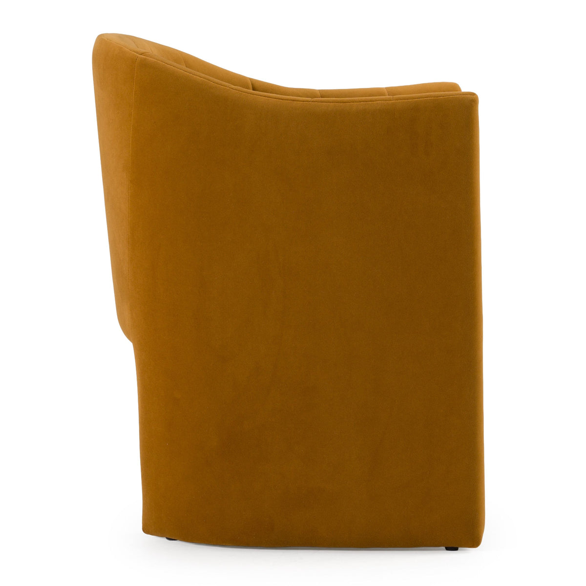 Akiko Modern Burnt Orange Fabric Dining Chair
