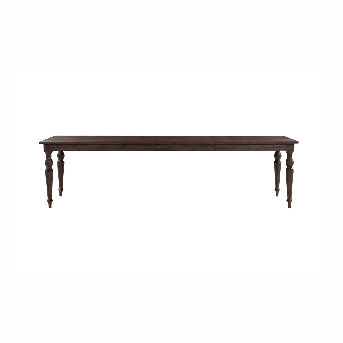 Lunaris 74"-114" Dark Brown Extendable Rectangular Dining Table