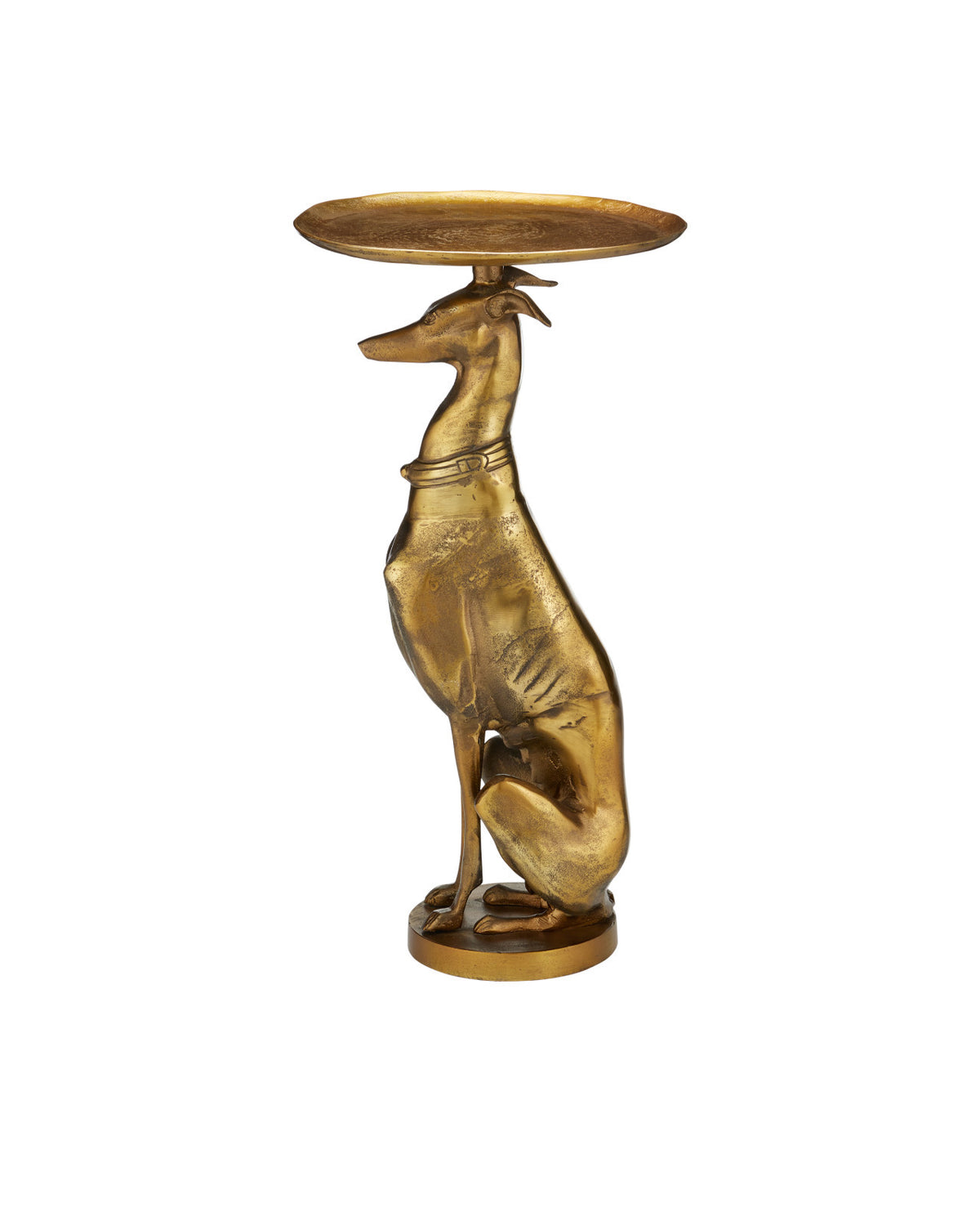 Greyhound Brass Accent Table
