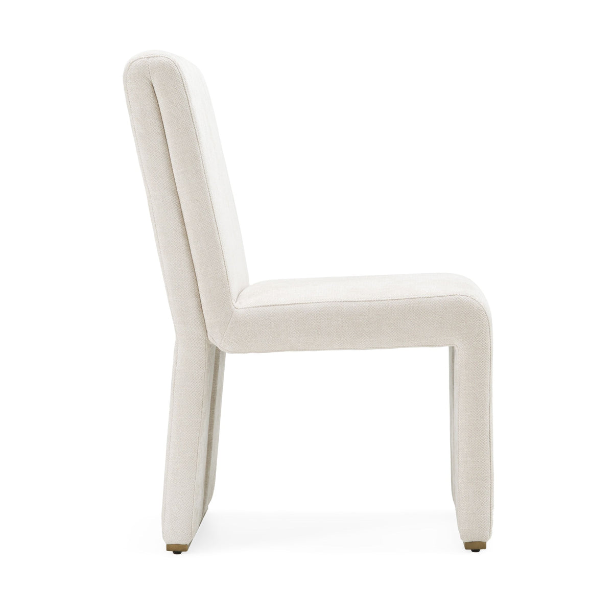 Alodia Modern Beige & Gold Dining Chair (Set of 2)