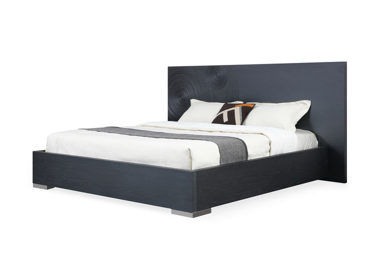 Benedict Modern Black Ash Bed