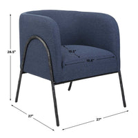 Netta Blue Denim Accent Chair