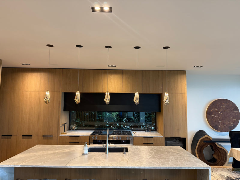 Glace Mirror 1-Light Multi-Drop Pendant