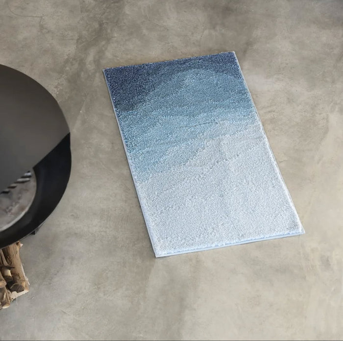 Horizon Blue 100% Egyptian Cotton Luxury Bath Rug