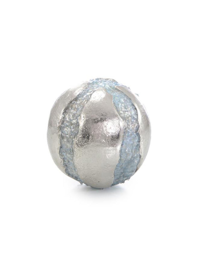 Nickel Orb Sculpture - Luxury Living Collection