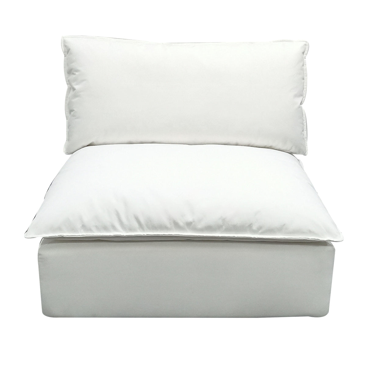 Cali Pearl Performance Fabric Modular Armless Chair