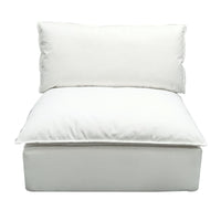 Cali Pearl Performance Fabric Modular Armless Chair