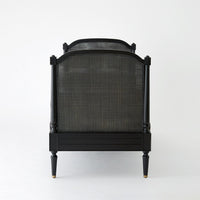 Josephine Blackened Oak  & Velvet Daybed