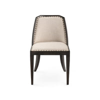 Marlee Espresso & Oatmeal Linen Side Chair