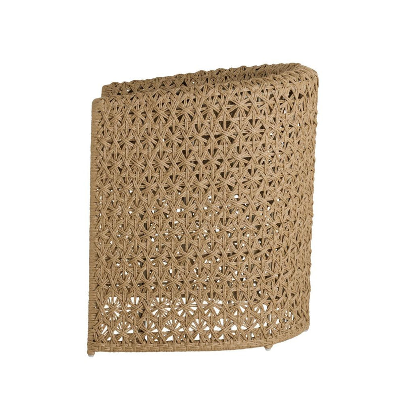 Iggy Tan Crisscross Rattan Outdoor Chair