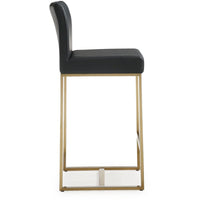 Moriah Black Gold Steel Counter Stools (Set of 2) - Luxury Living Collection