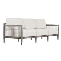 Clara 80" White & Grey Outdoor Sofa