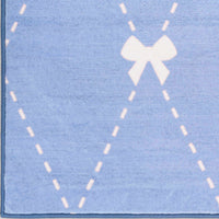 Bows Blue & White Area Rug