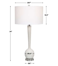 Bentley Ivory & Cystal Table Lamp