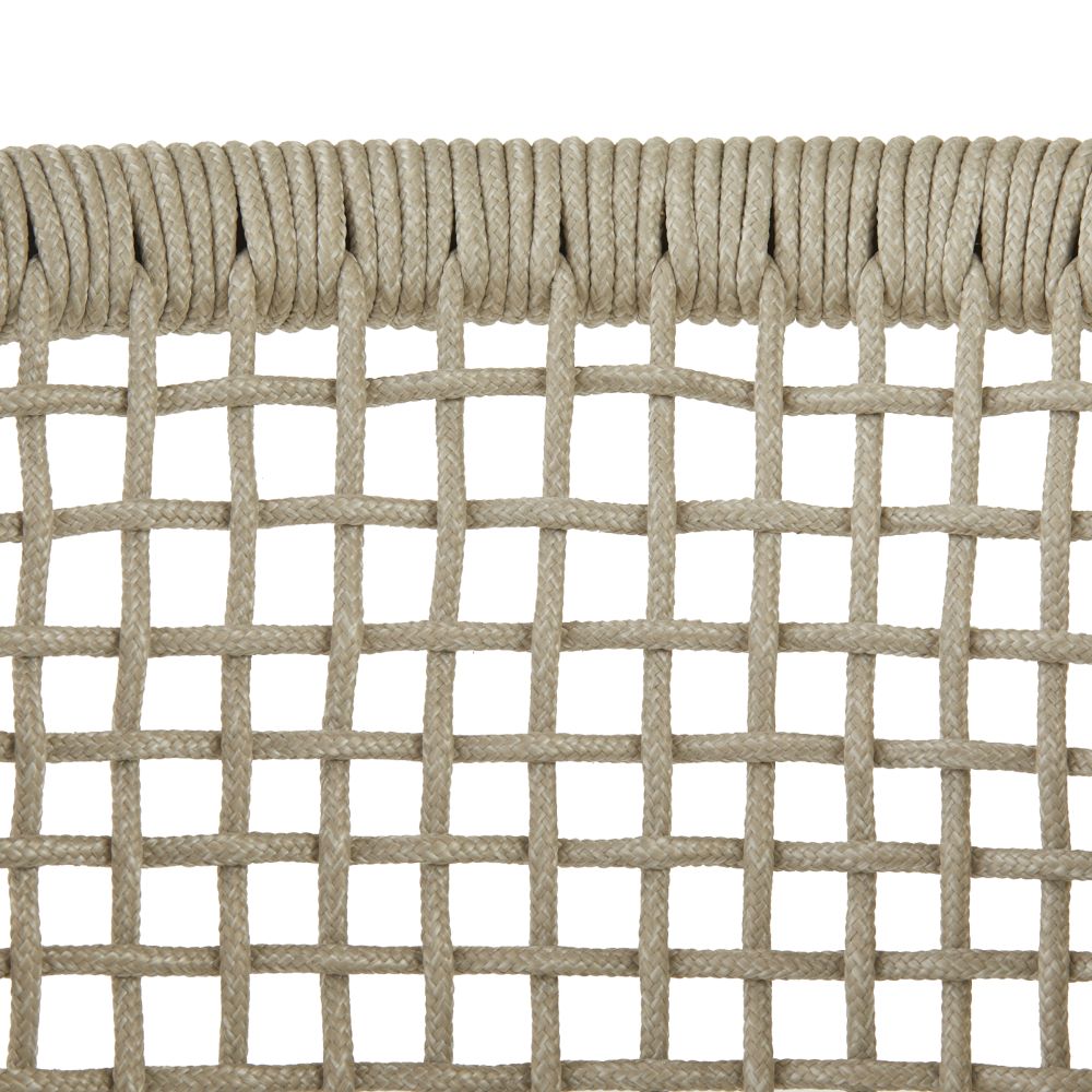 Enzo Buff Plain Weave Outdoor Dining Chair