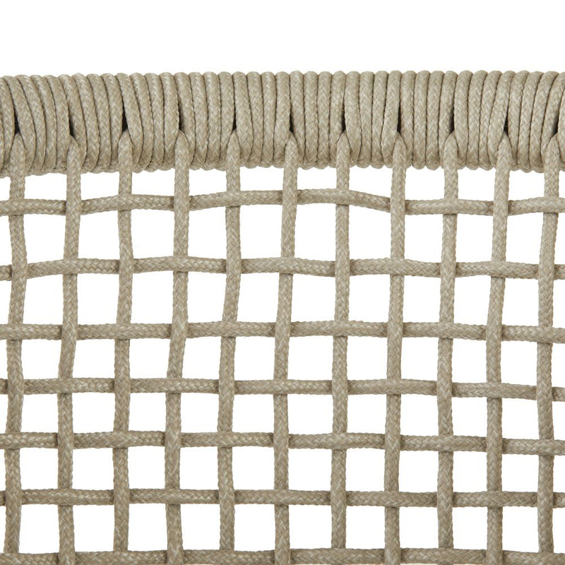 Enzo Buff Plain Weave Outdoor Dining Chair