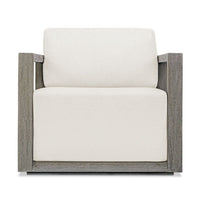 Richie White & Weathered Grey Ooutdoor Lounge Chair