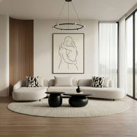 Emilia 172" Modern Beige Sectional Sofa