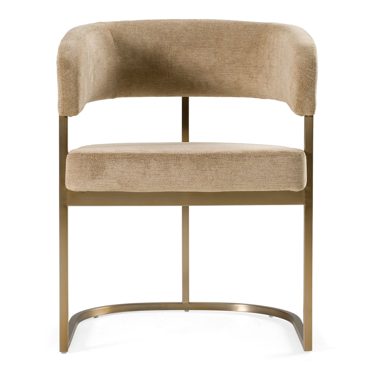 Villa Modern Brown & Gold Dining Chair