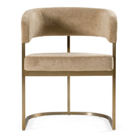 Villa Modern Brown & Gold Dining Chair