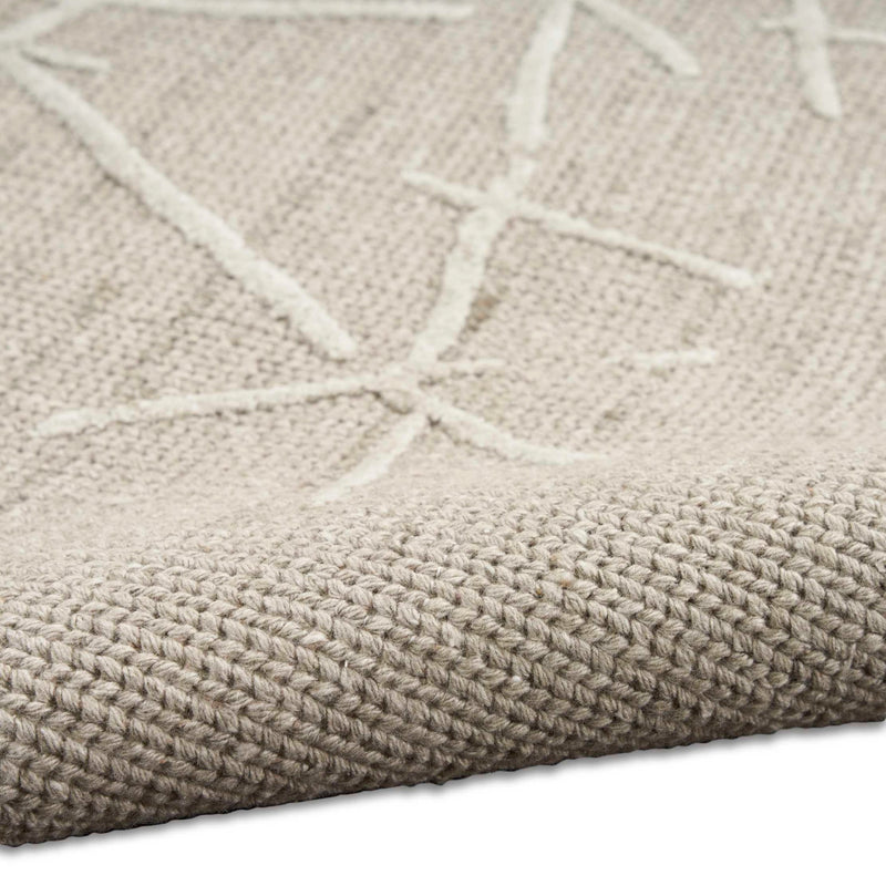 Alexis Modern Rrhythmic Taupe Area Rug