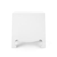 Maylee 26" White & Gold End Table/Nightstand