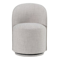 Bridget Modern Light Grey Swivel Dining Chair