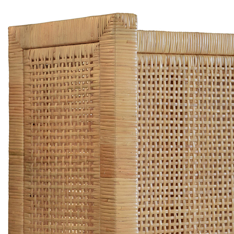 Ottilie Winged Wrapped Rattan Bed