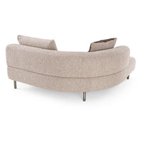 Marlago 148" Modern Brown Upholstered Sectional Sofa