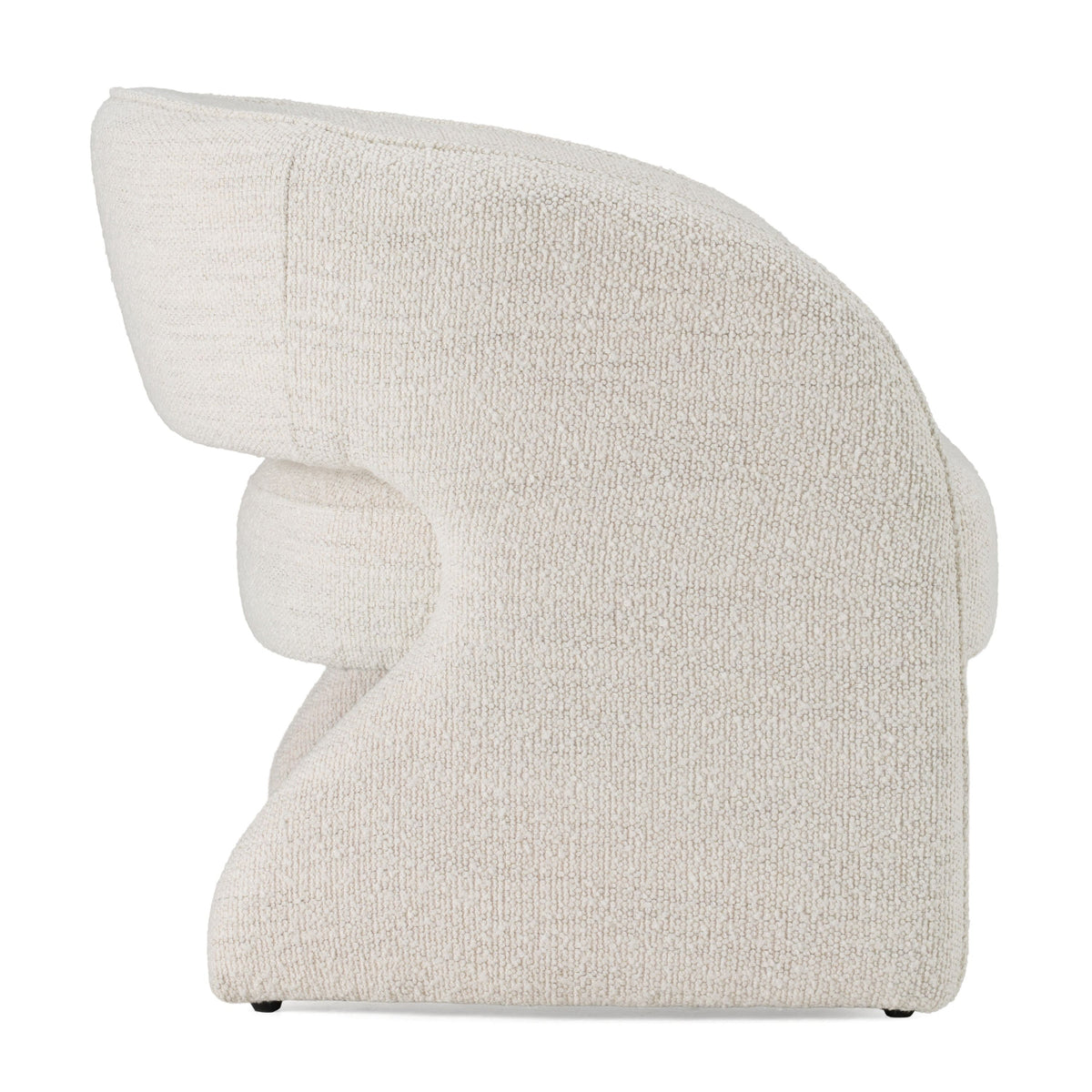 Trona Modern Cream Fabric Accent Chair
