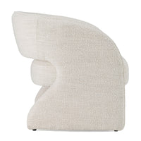 Trona Modern Cream Fabric Accent Chair