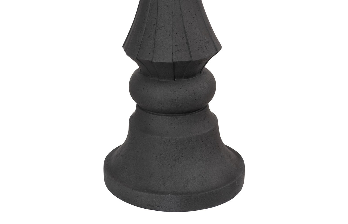 Chess Black Bishop Cast Stone Sculpture (Indoor or Outdoor)