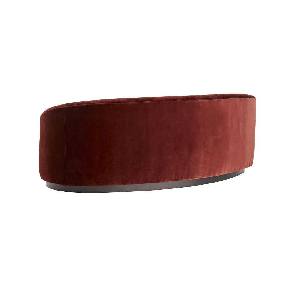 Emilee 84" Paprika Velvet Sofa