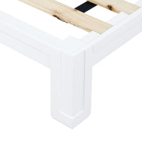 Olivia Soft White & Vanilla Lacquered Bleached Oak Bed