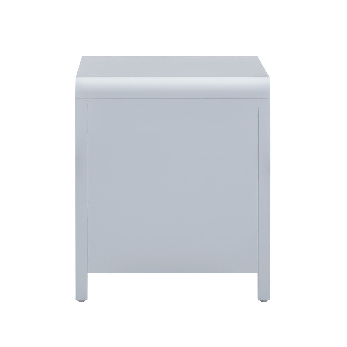 Ameline Pastel Blue Rattan 2 Drawer Nightstand
