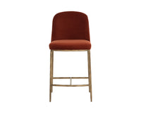 Nestor Rust & Antique Brass Counter Stool