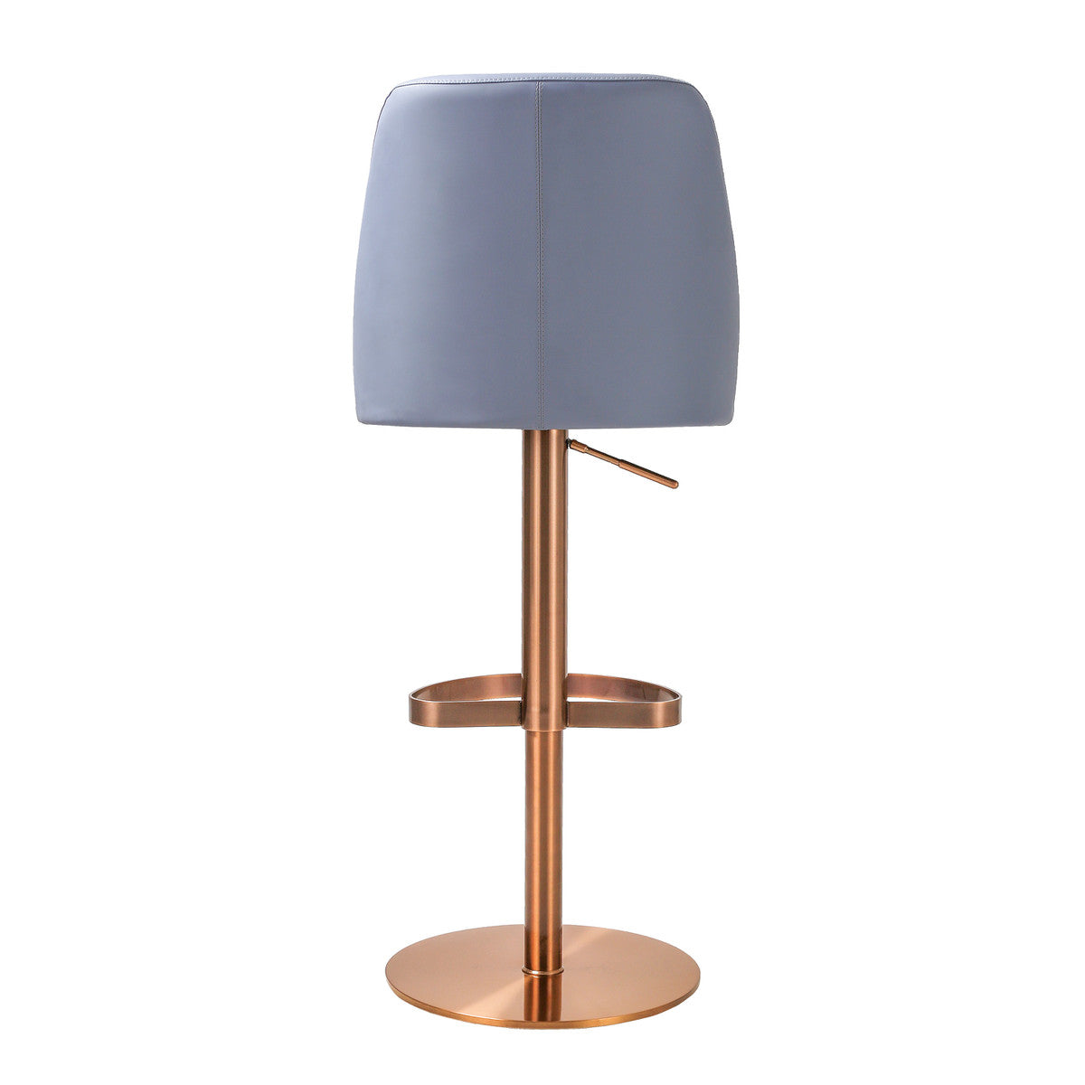 Kyng Lavender Mist and Rose Gold Adjustable Swivel Stool - Luxury Living Collection