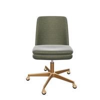 Berget Olive Green & Gold Desk Chair