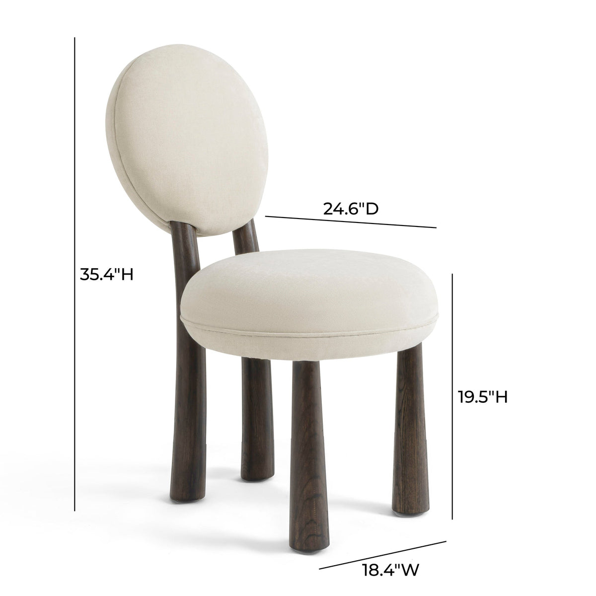 Sulley Cream Performance Grade Chenille Dining Chair