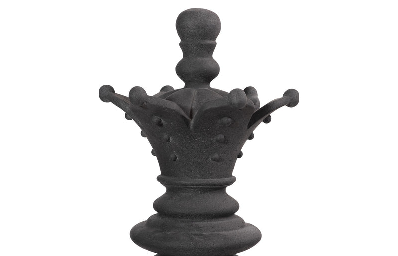 Chess Black Queen Cast Stone Sculpture (Indoor or Outdoor)