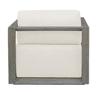 Richie White & Weathered Grey Ooutdoor Lounge Chair