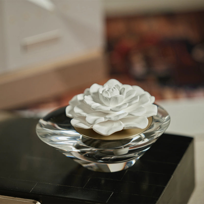 Dream Moroccan Peony Fragrance Porcelain & Crystal Diffuser (Sets of 2 & 4) - 2 Sizes Available