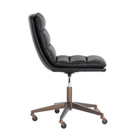 Stinson Black Faux Leather Maximum Comfort Modern Desk Chair