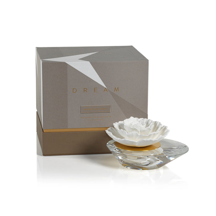 Dream Moroccan Peony Fragrance Porcelain & Crystal Diffuser (Sets of 2 & 4) - 2 Sizes Available
