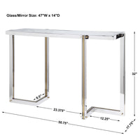 Anya Silver & Gold Console Table