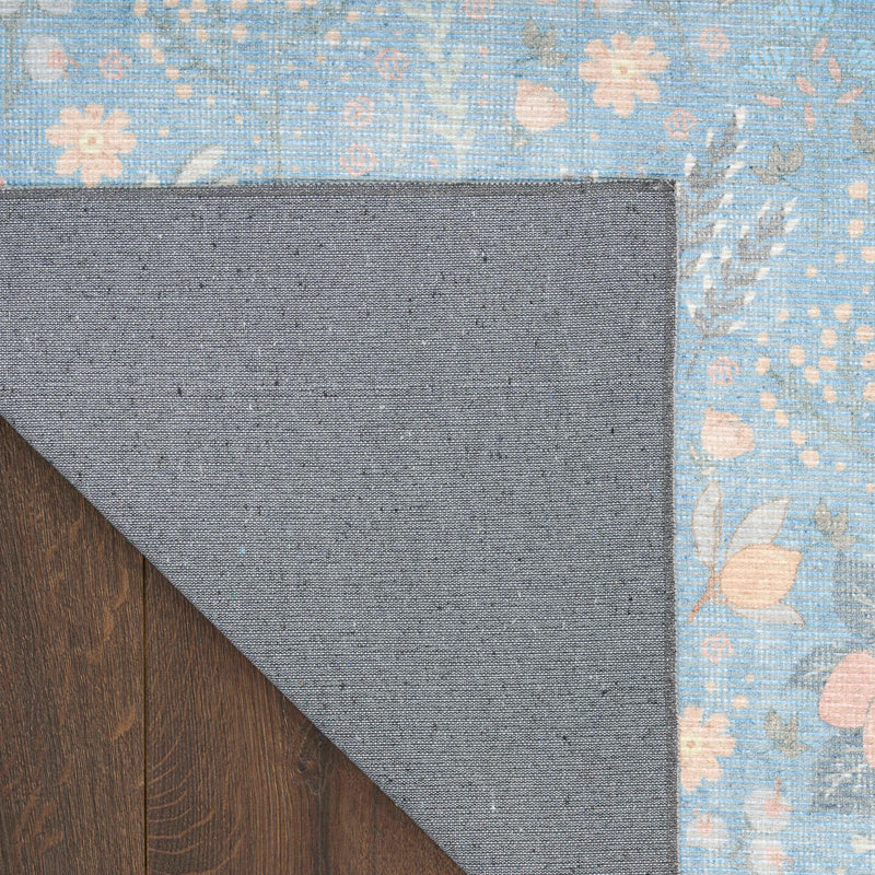Elara Light Blue Multicolor Area Rug