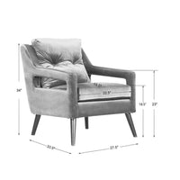 Frederick Ink Blue Armchair
