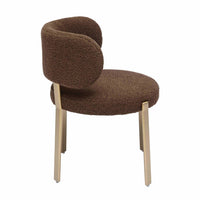 Havana Chocolate Brown Boucle Dining Chair
