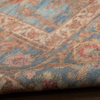 Paris Navy Blue Multicolor Washable Area Rug