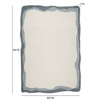 Torrence Curves Grey & Natural Area Rug